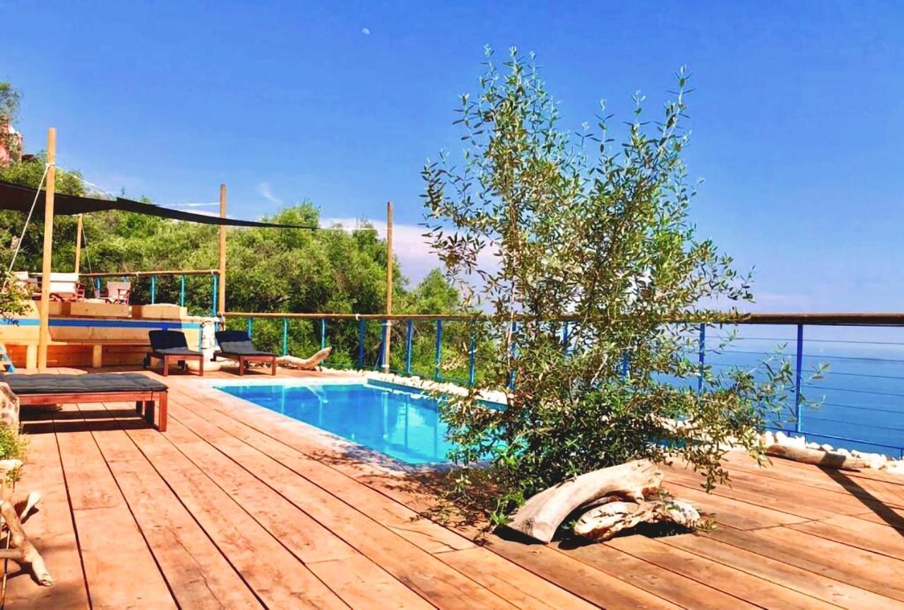 House Teigan Of Villa Intaba Breath Taking Sea Views Corfiot Riviera Corfu Island Greece With Pool Close To Ipsos Beach Pyrgi  Esterno foto