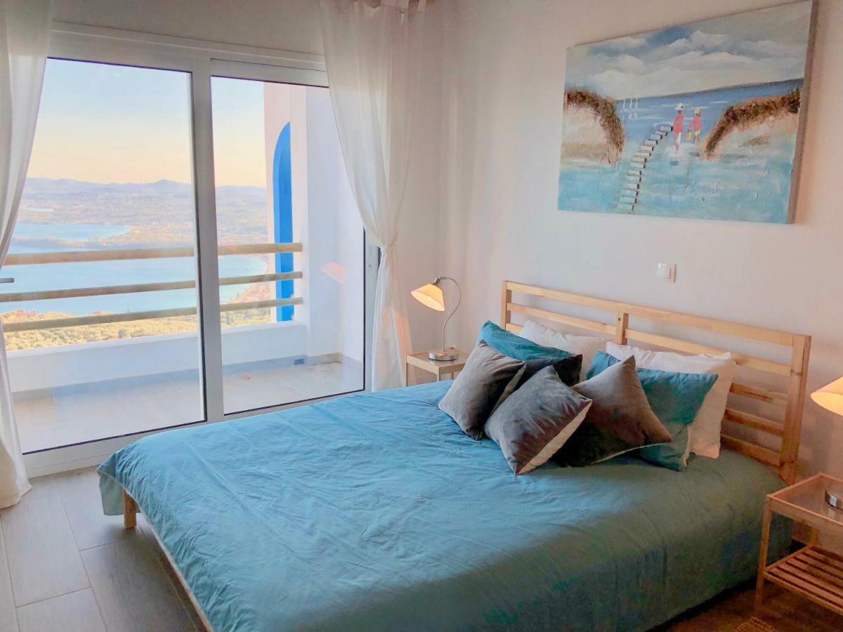 House Teigan Of Villa Intaba Breath Taking Sea Views Corfiot Riviera Corfu Island Greece With Pool Close To Ipsos Beach Pyrgi  Esterno foto